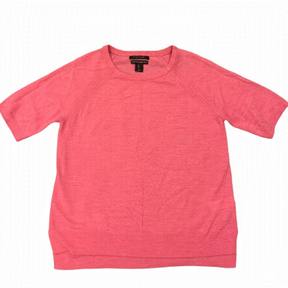 Tahari 100% Merino Wool Short Sleeved Sweater - Picture 1 of 9
